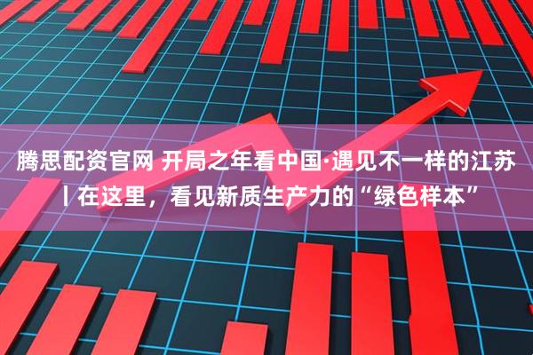 腾思配资官网 开局之年看中国·遇见不一样的江苏丨在这里，看见新质生产力的“绿色样本”