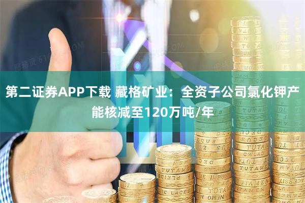 第二证券APP下载 藏格矿业：全资子公司氯化钾产能核减至120万吨/年
